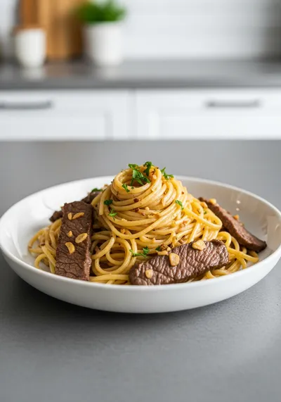 Beef and Garlic Butter Pasta – Simple, Savory Recipe