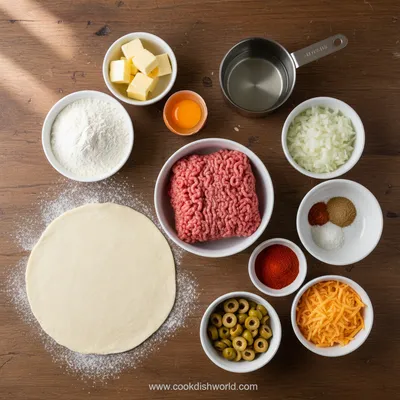 Easy Beef Empanadas - cooking process