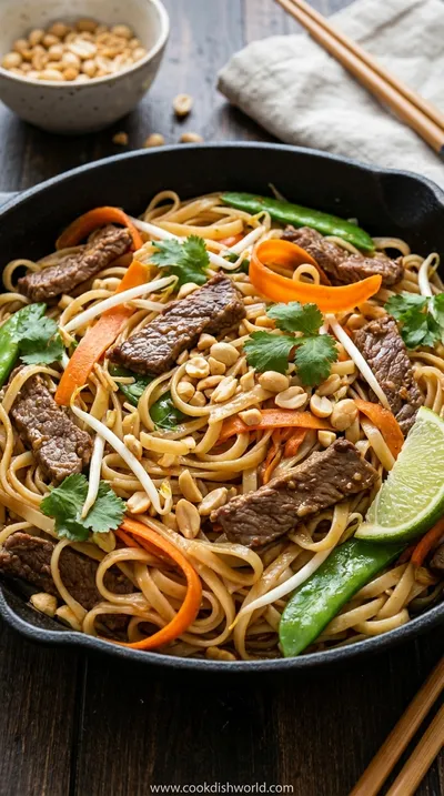 Beef Pad Thai – Easy, Tender, Flavorful