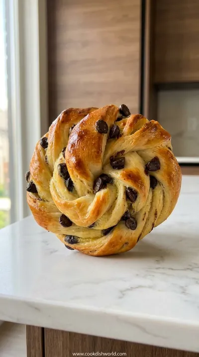 Brioches Rolled with Vanilla Cream & Chocolate Chips