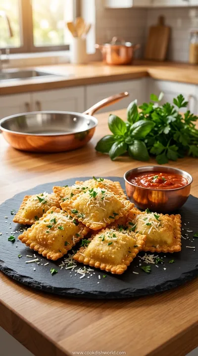 Cheesy Fried Ravioli Recipe