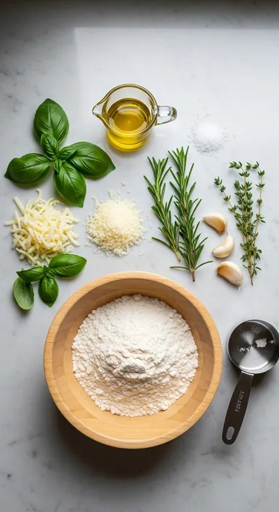 Cheesy Italian Herb Cheese Bread Loaf - cooking process