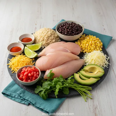 Chicken Burrito Bowl (Slow Cooker) - cooking process