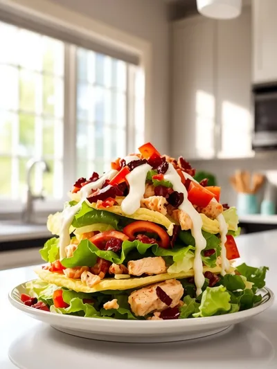Chicken Turkey Bacon Ranch Salad – Quick & Easy Low Carb