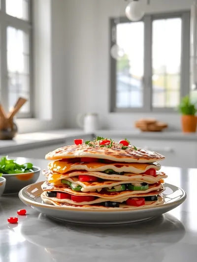Chinese-Style Savoury Stuffed Breakfast Pancakes