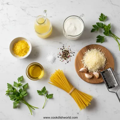 Creamy Lemon Pasta Recipe - cooking process
