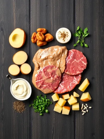 Creamy Meat and Potato Skillet – Easy One‑Pan Recipe - ingredients preparation