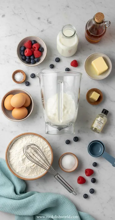 Quick and Easy Crepe Recipe Using a Blender - cooking process