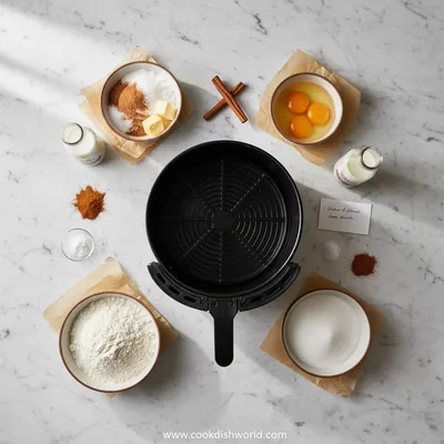 Crispy Air Fryer Churro Bites - cooking process