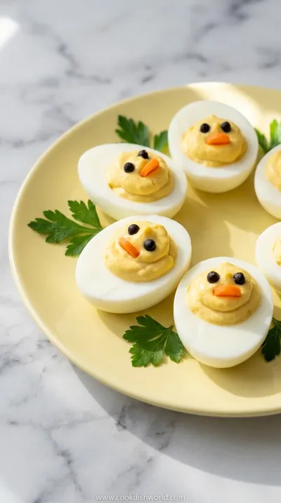 Deviled Egg Chicks – Cute Breakfast Treat