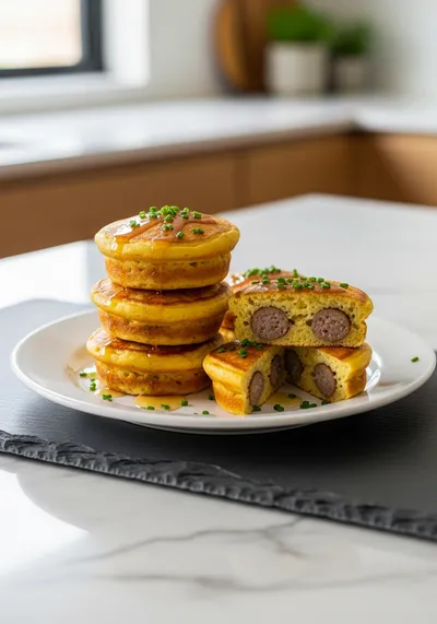 Easy Sausage Pancake Muffins