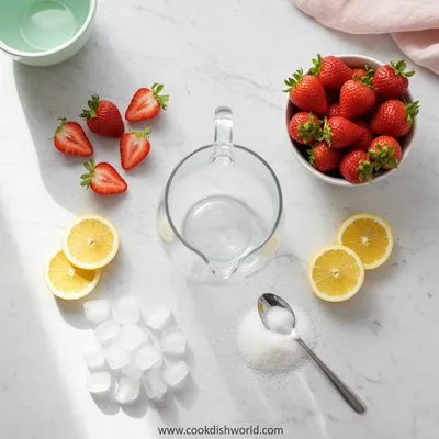 Easy Frozen Strawberry Lemonade Recipe - cooking process