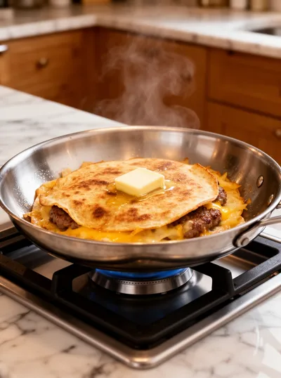 Smashburger Quesadillas Recipe - ingredients preparation