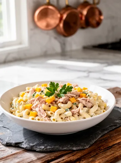 Creamy Turkey Cheddar Ranch Pasta Salad