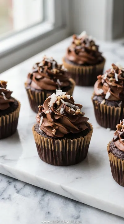 German Chocolate Cupcakes – Mini Chocolate Cakes