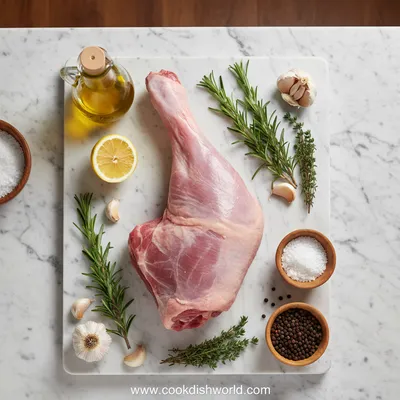 Herb Roast Leg of Lamb Recipe - cooking process