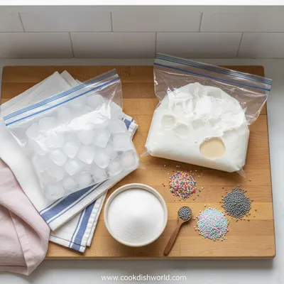 Ice Cream in a Bag - Quick Kid‑Approved Dessert - cooking process