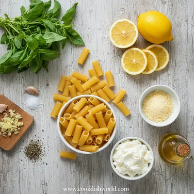 Lemon Ricotta Pasta - cooking process