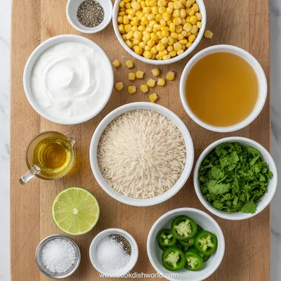 Mexican Sour Cream Rice - cooking process