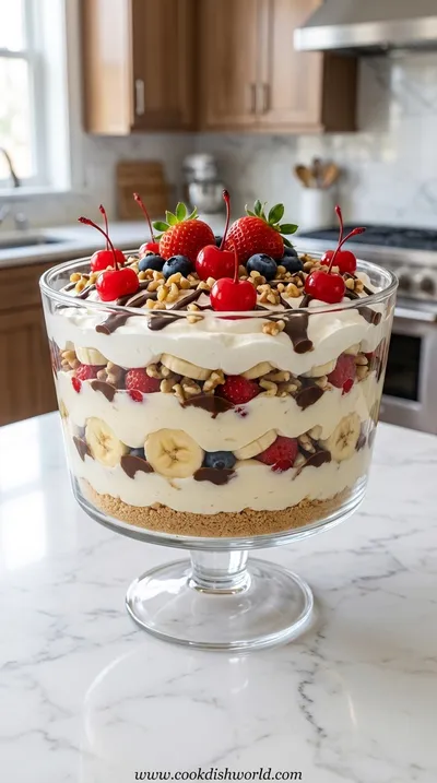 No Bake Banana Split Dessert