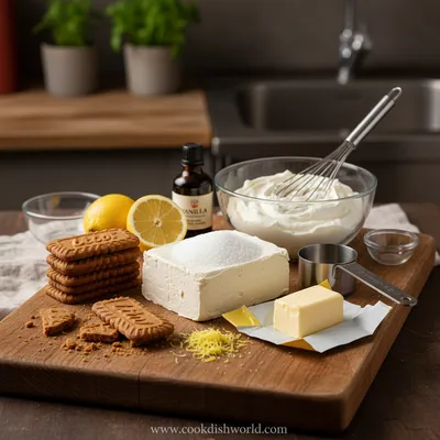 No‑Bake Speculoos Cheesecake - cooking process