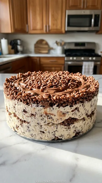 Nutella Crunch Ice Cream Cake