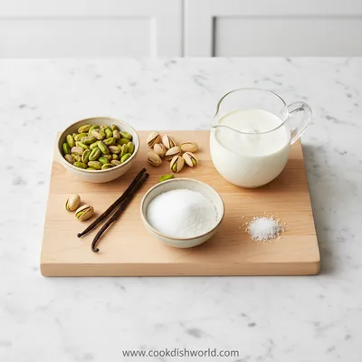 Pistachio Ice Cream Recipe - cooking process