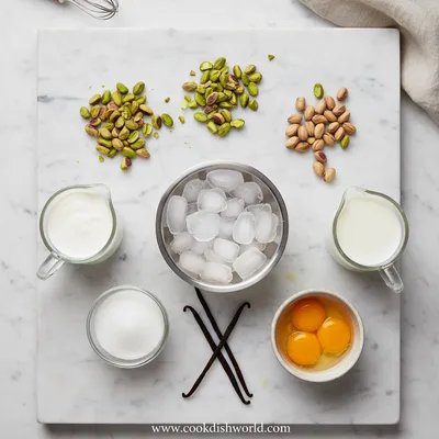 Pistachio Ice Cream Dessert - cooking process