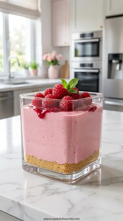Raspberry Cheesecake in a Glass – Summer Party Dessert