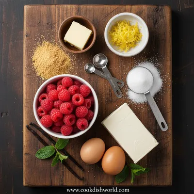 Raspberry Lemon Cheesecake - cooking process