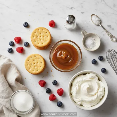 Ritz Cracker Salted Caramel Icebox Cake - cooking process