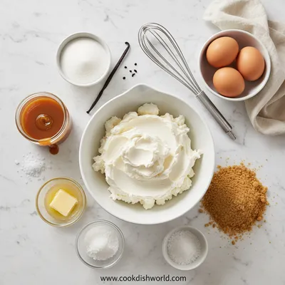 Salted Caramel Cheesecake Recipe - cooking process