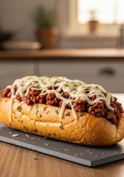 Sloppy Joe Garlic Bread – Family Favorite Dinner
