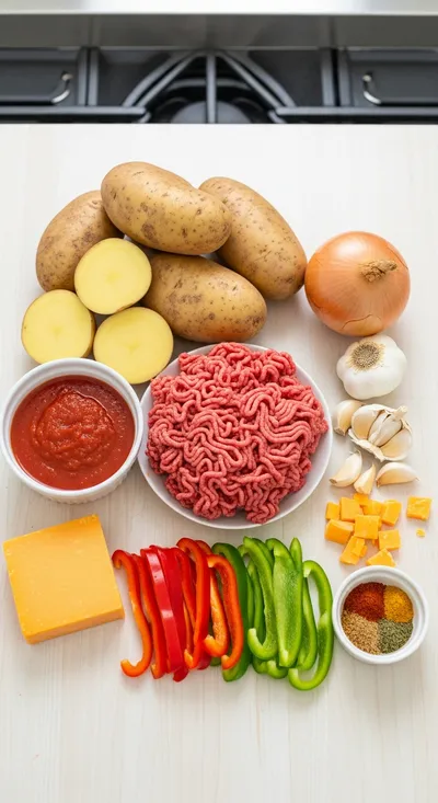 Sloppy Joe Potato Skillet Recipe - cooking process