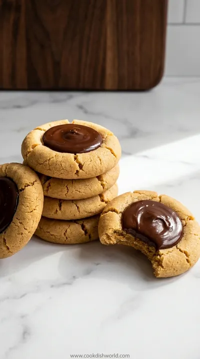 Soft Peanut Butter Thumbprint Cookies