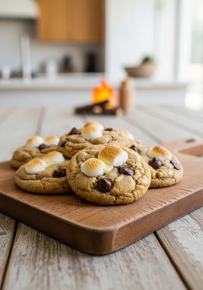 Soft S'mores Cookies – Chewy Campfire Treats