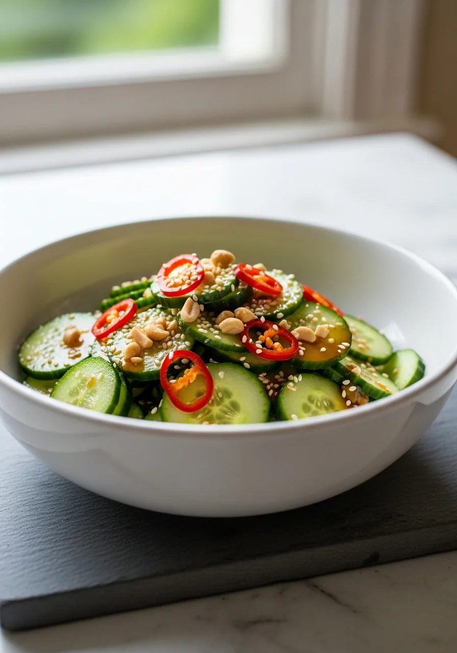 Spicy Asian Cucumber Salad – Quick & Fresh
