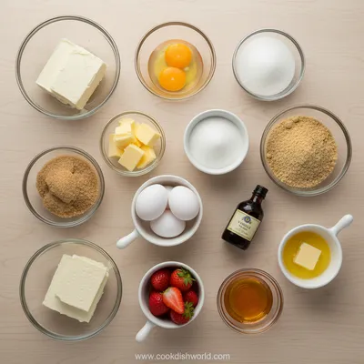 Easy Strawberry Cheesecake Recipe - cooking process