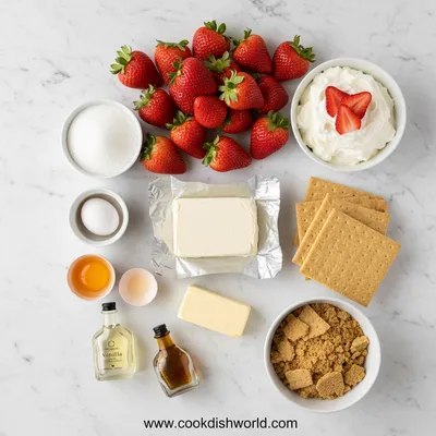 Strawberry Cheesecake – Creamy Fresh Dessert - cooking process