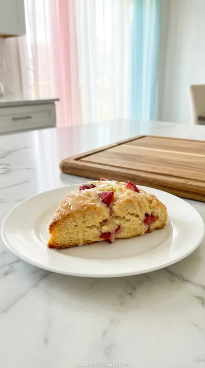 Irresistible Strawberry Lemon Cream Scones