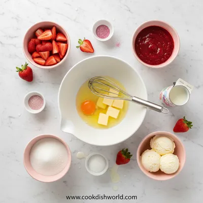 Strawberry Milkshake Cupcakes – Sweet & Creamy - cooking process
