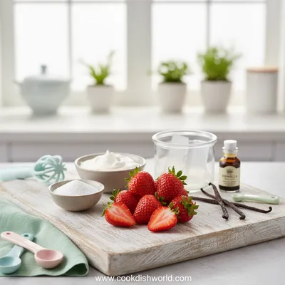 Strawberry Mousse Cake Filling Recipe - cooking process