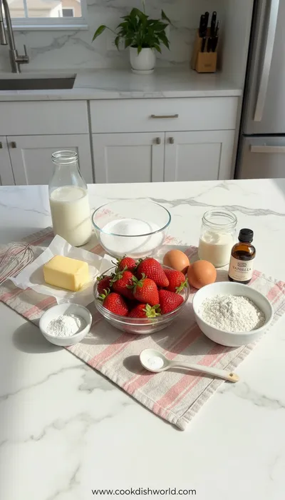 Strawberry Shortcake Recipe - cooking process
