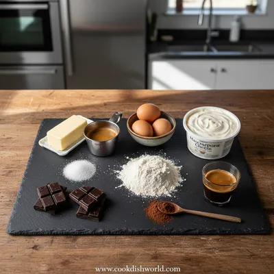 Easy Tiramisu Brownies - cooking process