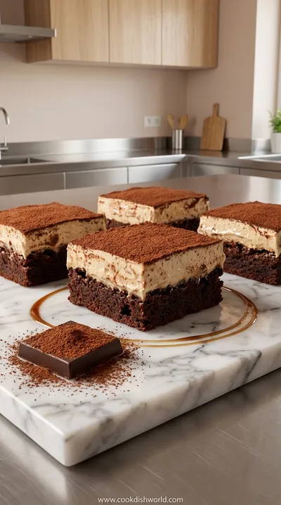 Easy Tiramisu Brownies