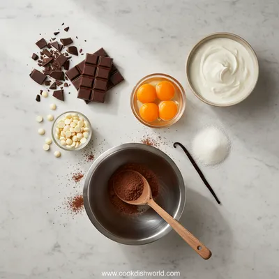 Triple Chocolate Mousse Cake - cooking process