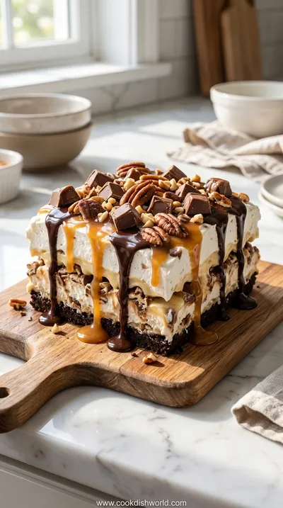 Turtle Dessert: Rich Chocolate Caramel Treat