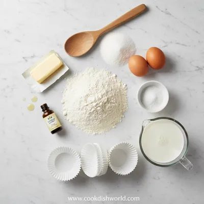 Vanilla Cupcakes – Light & Fluffy Dessert - cooking process