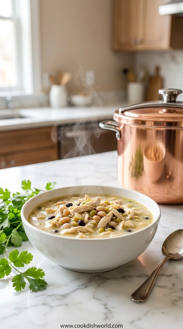 White Chicken Chili Soup – Healthy Pressure Cooker Recipe
