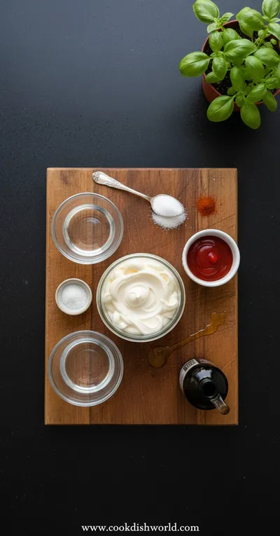 Homemade Yum Yum Sauce Recipe - cooking process